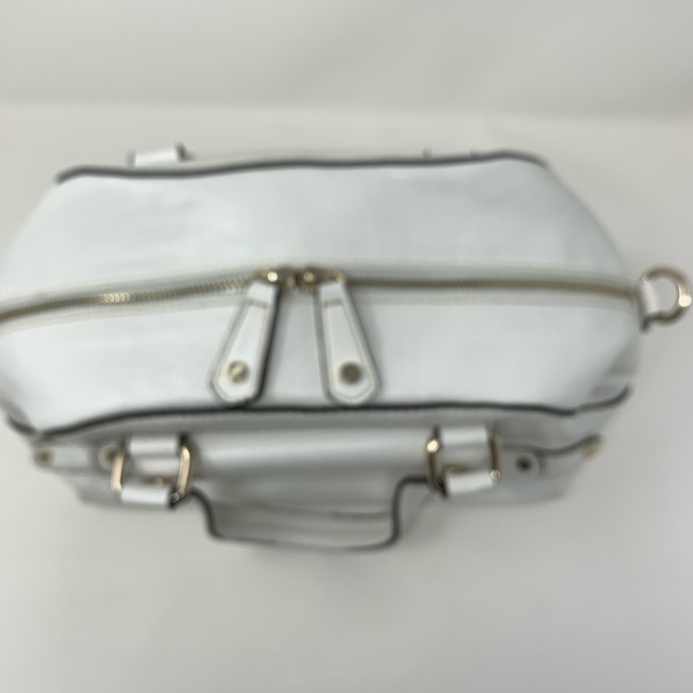White Leather Handbag - Picture 10 of 11